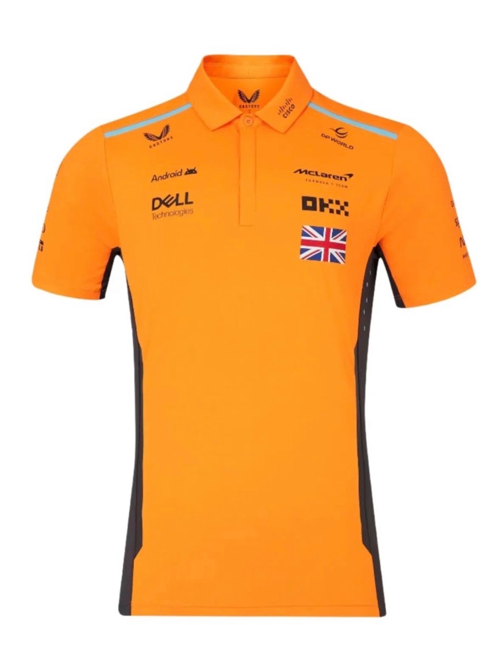 Castore McLaren Lando Norris Men’s Orange Racing Polo Shirt 3xl